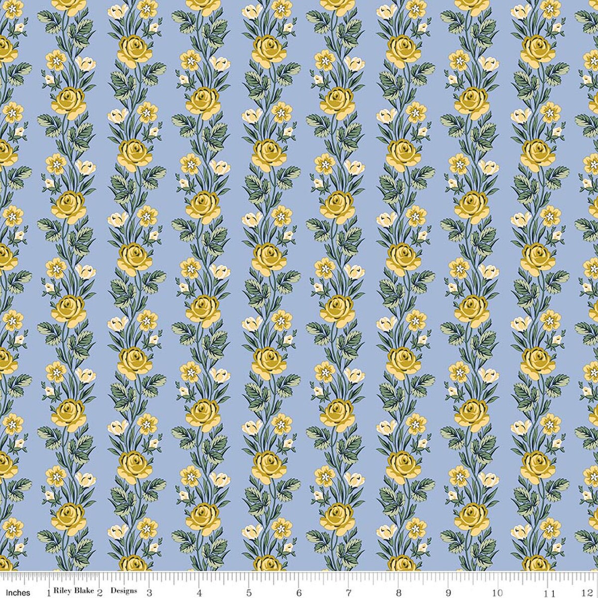 Palace Gardens - Quilting Cotton - Regal Stripe - A
