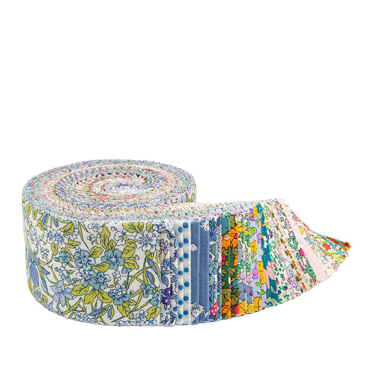 Everlasting - Liberty - Precut Quilting Cotton Fabric - 2 1/2" Rolie Polie