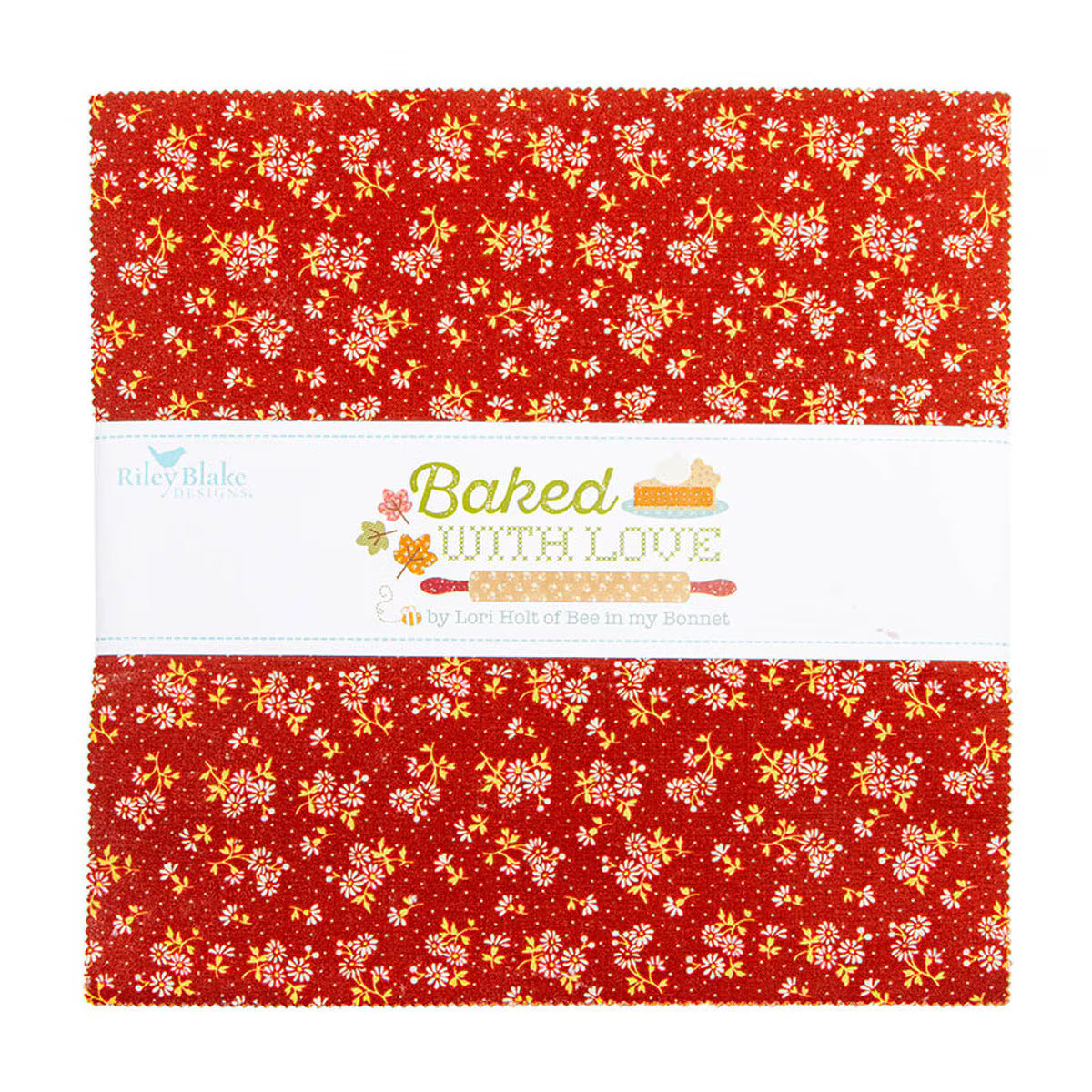 Baked With Love - Precut Quilting Cotton Fabric - 10" Stacker