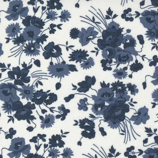 Nantucket Summer - Wideback Quilting Cotton Fabric - Floral - Cream - 108"