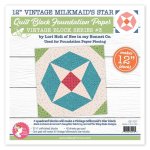 Foundation Paper - Vintage Milkmaid Star - 12 inch