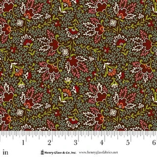 Love Struck - Quilting Cotton Fabric - Prairie Blossoms - Brown