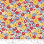 30's Playtime - Quilting Cotton Fabric - Perky Posies - Primary