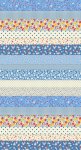30's Playtime - Quilting Cotton Fabric - Cheater Strips - Bluebell