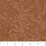 Natural Elements - Quilting Cotton Fabric - Toile Leaves - Rust
