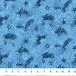 Stars and Stripes 13 - Quilting Cotton Fabric - Blue Tone Eagle