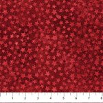 Stars and Stripes 13 - Quilting Cotton Fabric - Red Star Blender