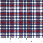 Cowboy Blues - Quilting Cotton Fabric - Small Check - Cream Multi
