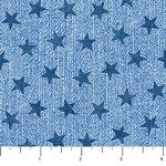 Cowboy Blues - Quilting Cotton Fabric - Stars - Blue