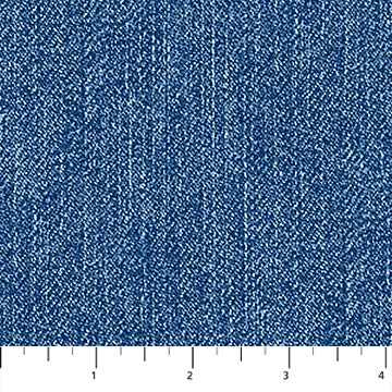 Cowboy Blues - Quilting Cotton Fabric - Denim - Blue