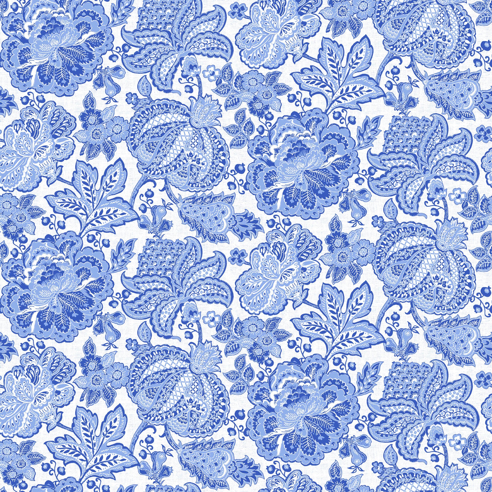 Delft Dynasty - Quilting Cotton Fabric - Jaco Trail - Blue