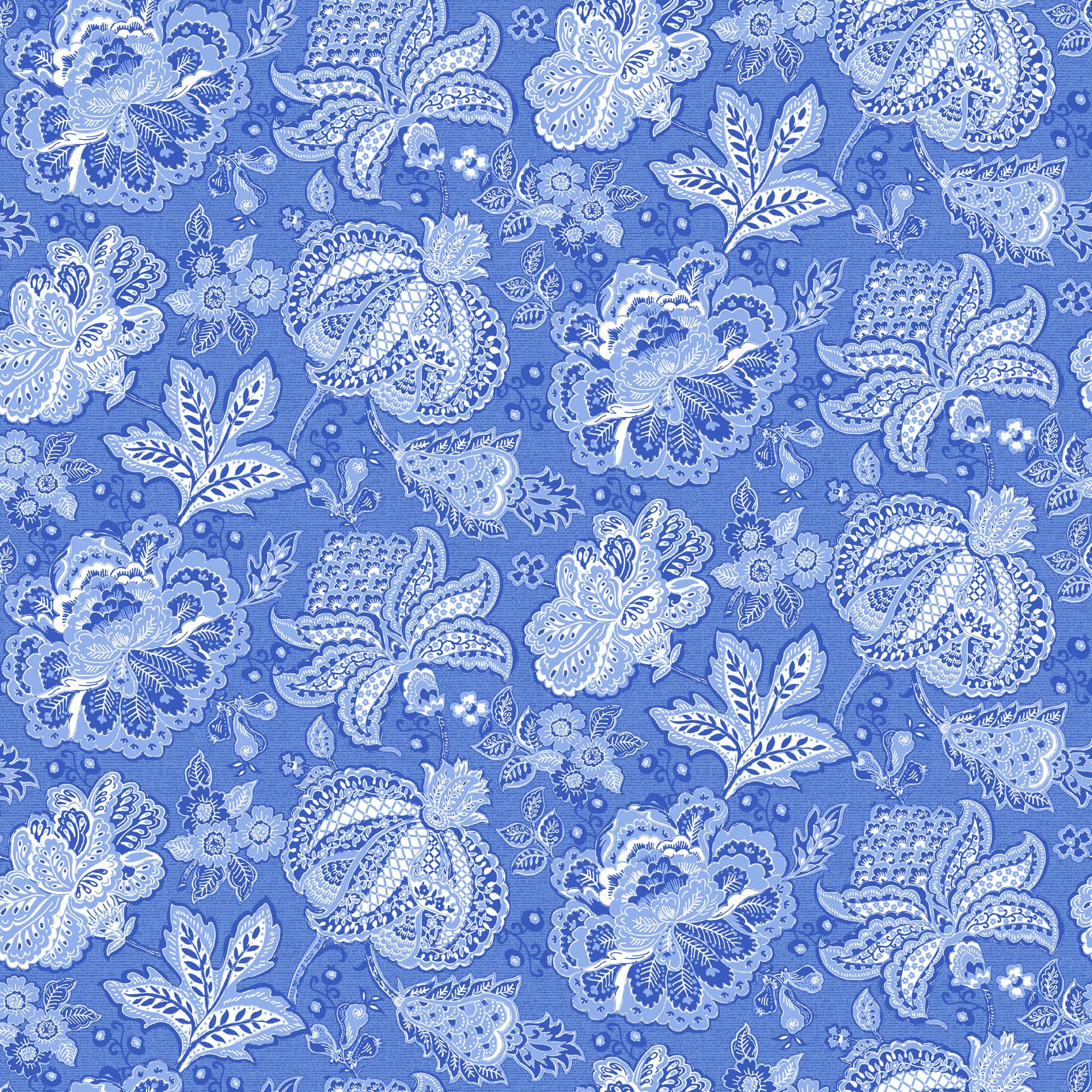 Delft Dynasty - Quilting Cotton Fabric - Jaco Trail - Blue