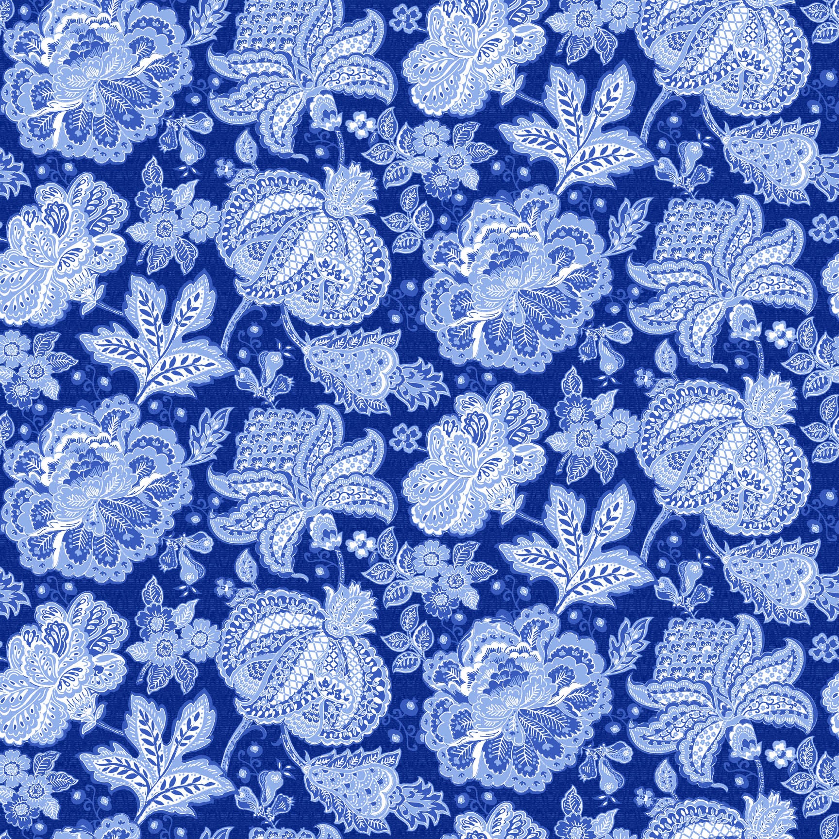 Delft Dynasty - Quilting Cotton Fabric - Jaco Trail - Blue