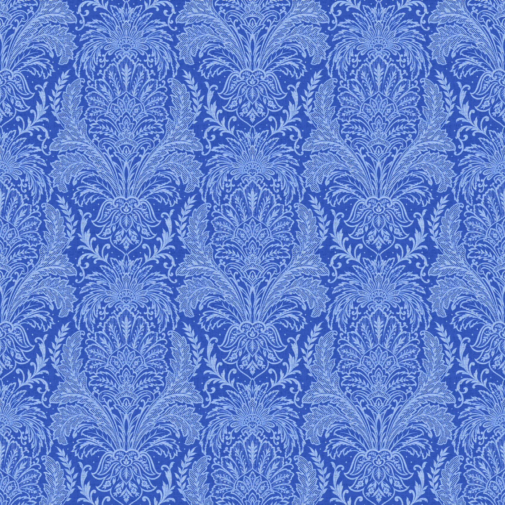 Delft Dynasty – Quilting Cotton Fabric – Damask – Blue