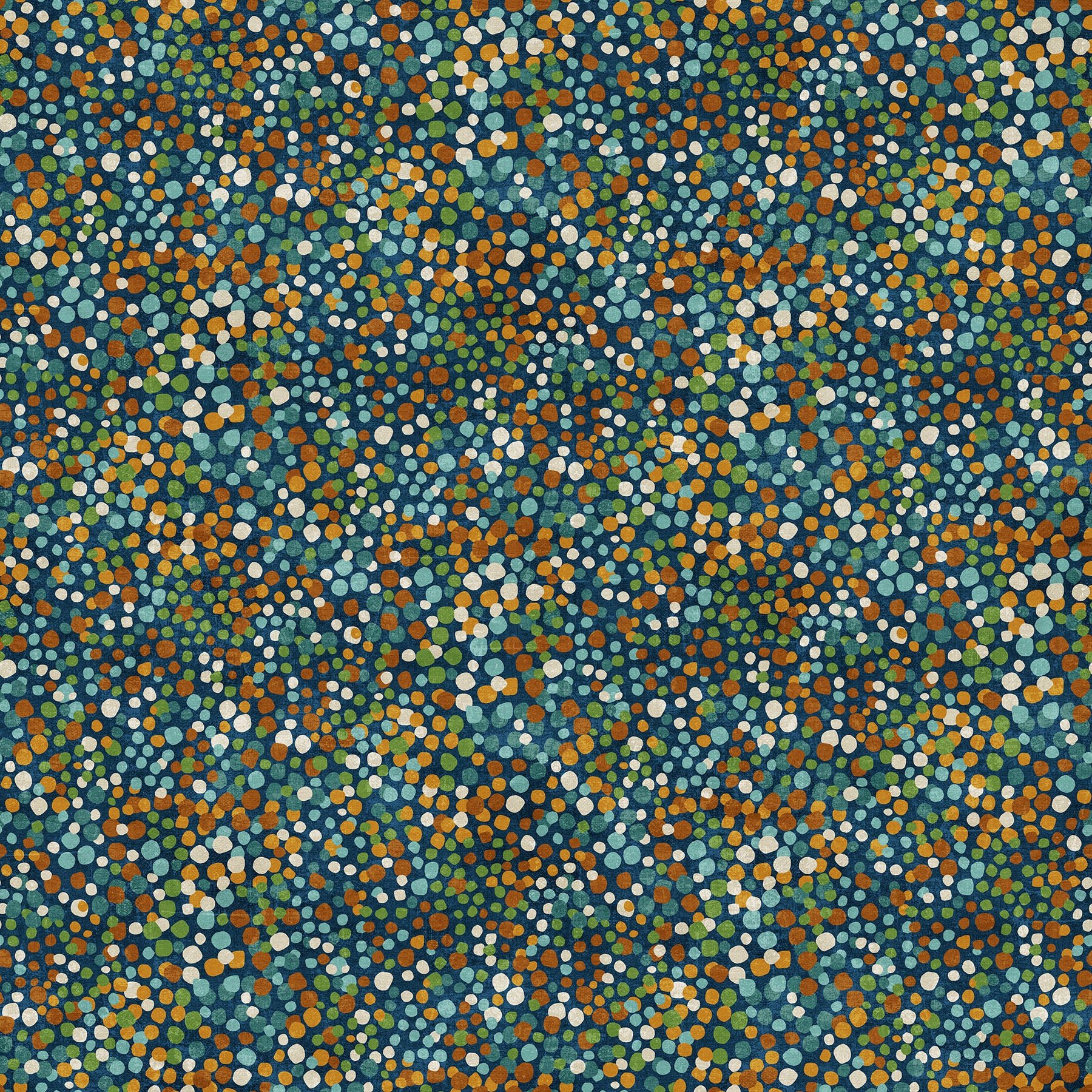Dino Roar – Quilting Cotton Fabric – Dino Dots – Navy