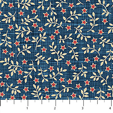 Farmhouse Sampler - Quilting Cotton - Star Blender - Navy