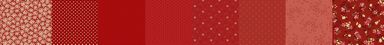 Patrick's Promise - Quilting Cotton Fabric - Strip-It 5 1/4" - Red