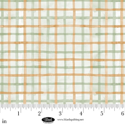 Spring Serenade – Quilting Cotton Fabric – Plaid Watercolor – Light Green