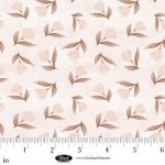 Petals & Pewter – Quilting Cotton Fabric – Leaf Allover - Blush