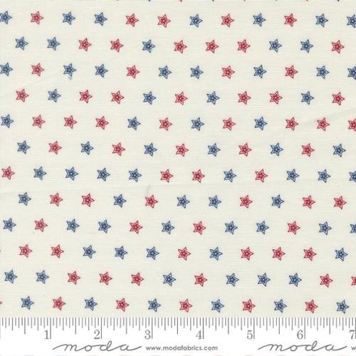 American Gatherings III - Quilting Cotton Fabric - Double Star - Cloud