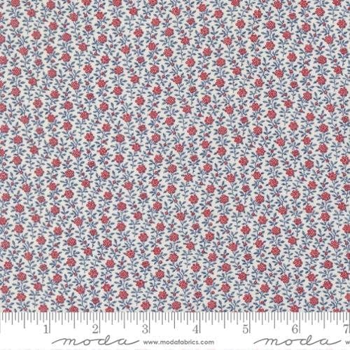 American Gatherings III - Quilting Cotton Fabric - Cloud Small Floral - Multi