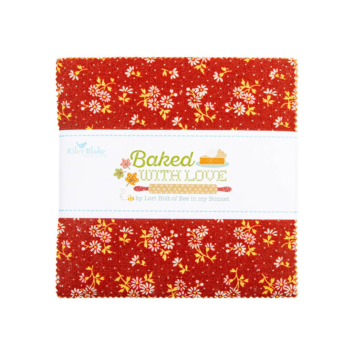Baked With Love - Precut Quilting Cotton Fabric - 5" Stacker