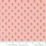 Wild Honey  - Quilting Cotton Fabric - Bumbling Posies - Carnation