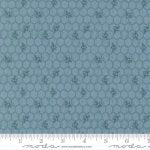 Wild Honey  - Quilting Cotton Fabric - Honeycomb - Sky