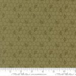 Wild Honey  - Quilting Cotton Fabric - Honeycomb - Fern