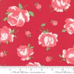 Summertime - Quilting Cotton Fabric - Summertime Rosie Florals - Red