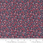 Summertime - Quilting Cotton Fabric - Bloom Small Floral - Navy