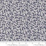 Summertime - Quilting Cotton Fabric - Bloom Small Floral - Cream Navy