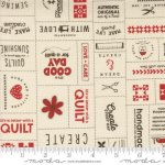 Threads - Quilting Cotton Fabric - Made with Love Patchwork - Porcelain Multi