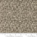 Threads - Quilting Cotton Fabric - Porcelain on Black - Black