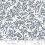 Nantucket Summer - Quilting Cotton Fabric - Fern - Cream Navy