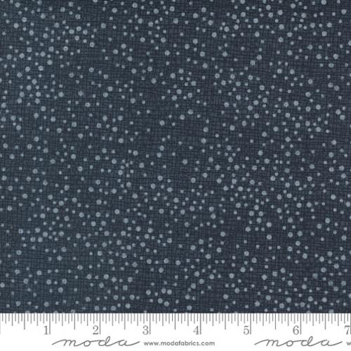 Dotty Thatched - Quilting Cotton Fabric - Soft Black