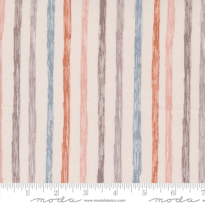 Chirp - Quilting Cotton Fabric - Just Stripes - Cloud Cream