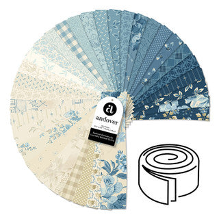 Special Delivery - Precut Quilting Cotton Fabric - 2.5 Inch Strip Roll - 40 pieces