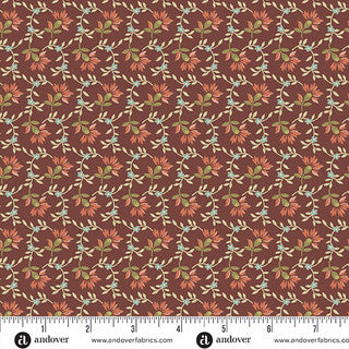 Farmers Daughter – Quilting Cotton Fabric – Sweet Clover – Scarlet