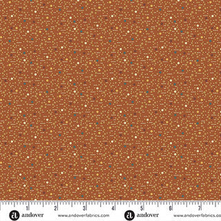 Farmers Daughter – Quilting Cotton Fabric – Dewdrop – Pumpkin