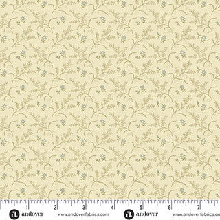 Laundry Line - Quilting Cotton Fabric - Hayfield - Cream