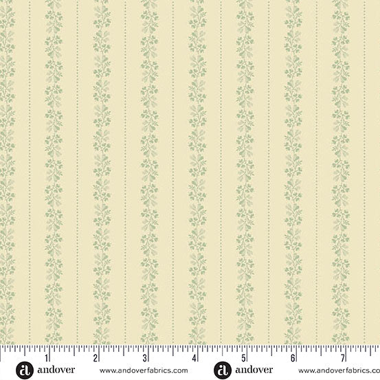 Laundry Line - Quilting Cotton Fabric - Sugarsnap - Cream