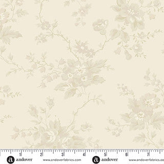 Special Delivery - Quilting Cotton Fabric - Heirloom Rose - Cream