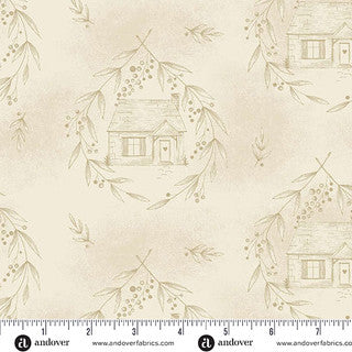 Special Delivery - Quilting Cotton Fabric - Cozy Cottage - Wheat