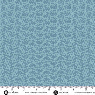 Special Delivery - Quilting Cotton Fabric - Lilybell - Faded Blue