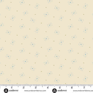 Special Delivery - Quilting Cotton Fabric - Love Letters Stationary
