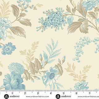 Sewing Bird – Quilting Cotton – Bed of Roses – Linen