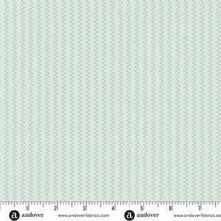 Sewing Bird – Quilting Cotton – Zig Zag – Pool