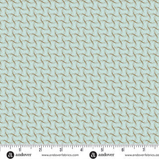 Sewing Bird – Quilting Cotton – Ribbon Weave – Adriatic
