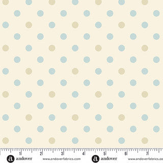 Sewing Bird – Quilting Cotton – Pearls – Cream